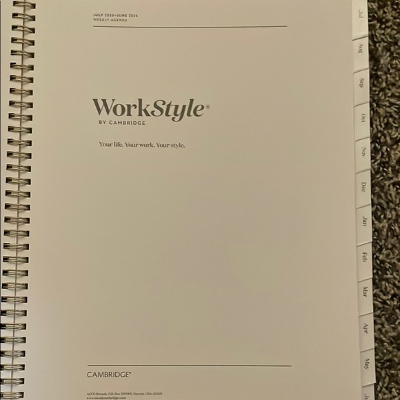 Navy and Gold Home Office Planner - Picture 8 of 9